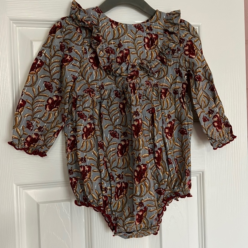 Pink Chicken Bubble Romper